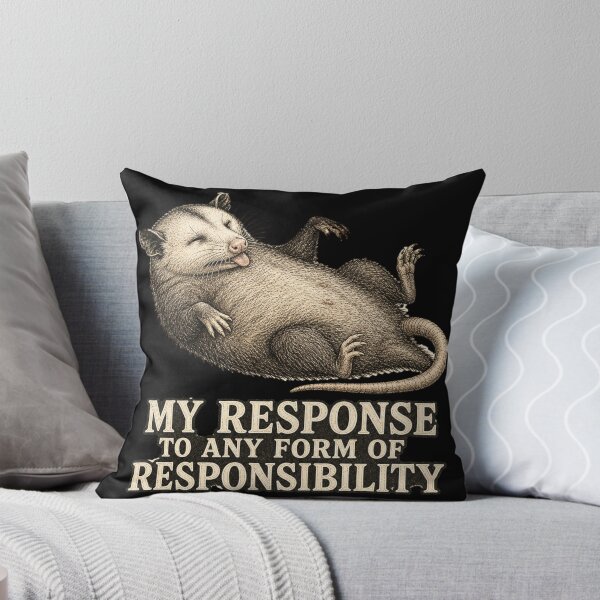 Item preview, My Response To Any Form Of Responsibility Shirt, Funny Possum T-Shirt, Vintage Naturalist Tee, Relatable Humor Gift Shirt, Funny Avoidant Animal Graphic designed and sold by TshirtsLabs.