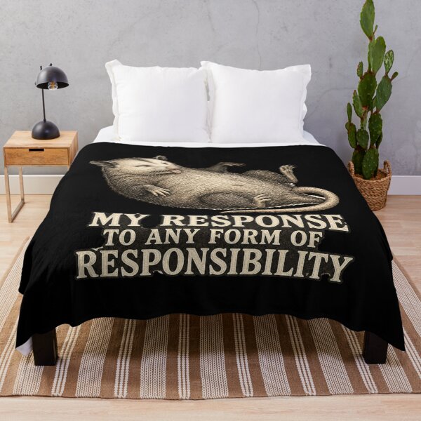 Item preview, My Response To Any Form Of Responsibility Shirt, Funny Possum T-Shirt, Vintage Naturalist Tee, Relatable Humor Gift Shirt, Funny Avoidant Animal Graphic designed and sold by TshirtsLabs.