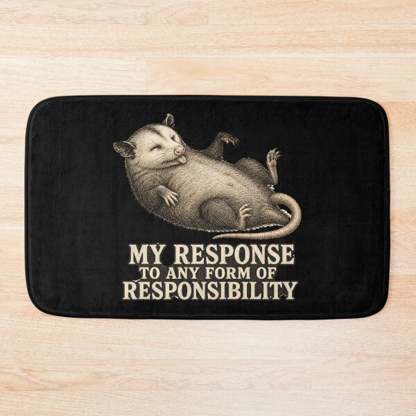 Item preview, My Response To Any Form Of Responsibility Shirt, Funny Possum T-Shirt, Vintage Naturalist Tee, Relatable Humor Gift Shirt, Funny Avoidant Animal Graphic designed and sold by TshirtsLabs.