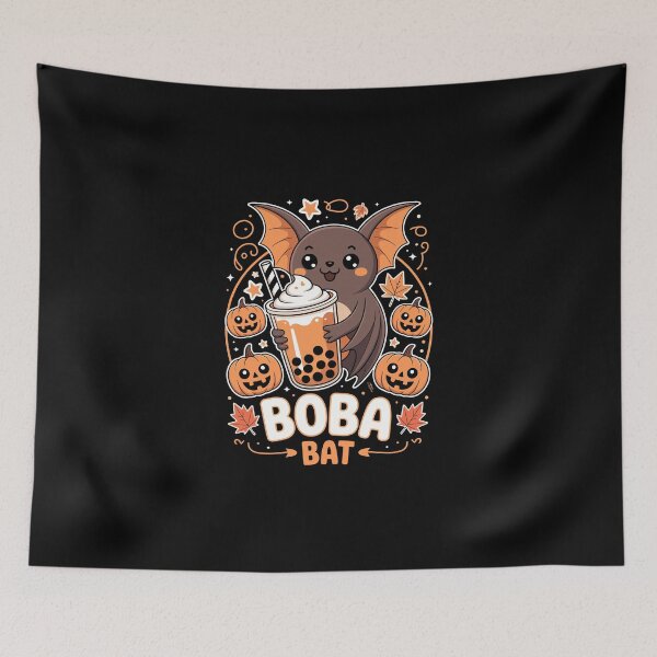 Item preview, Cute Bat with Bubble Tea designed and sold by jkrphoto.