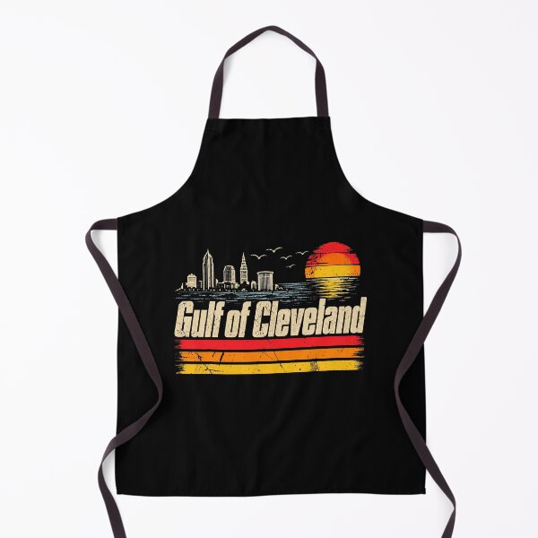 Item preview, Gulf of Cleveland Retro Lake Erie Skyline Sunset designed and sold by nryum.