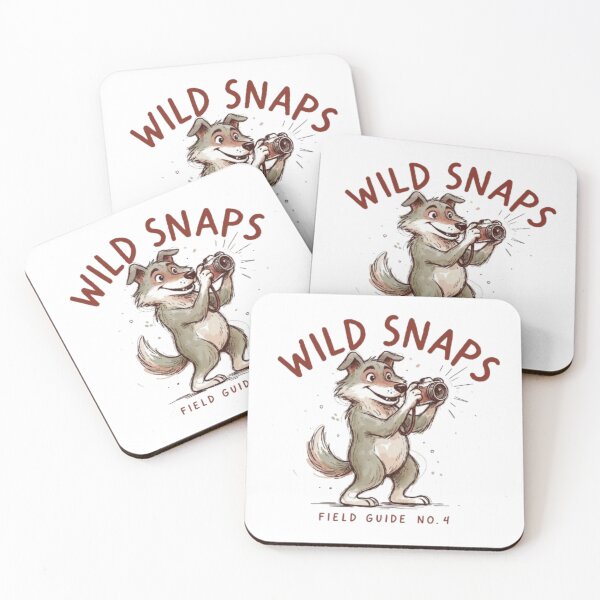 Item preview, Wild Snaps Wolf Wildlife Photography Vintage Field Guide designed and sold by PoleksGraphics.