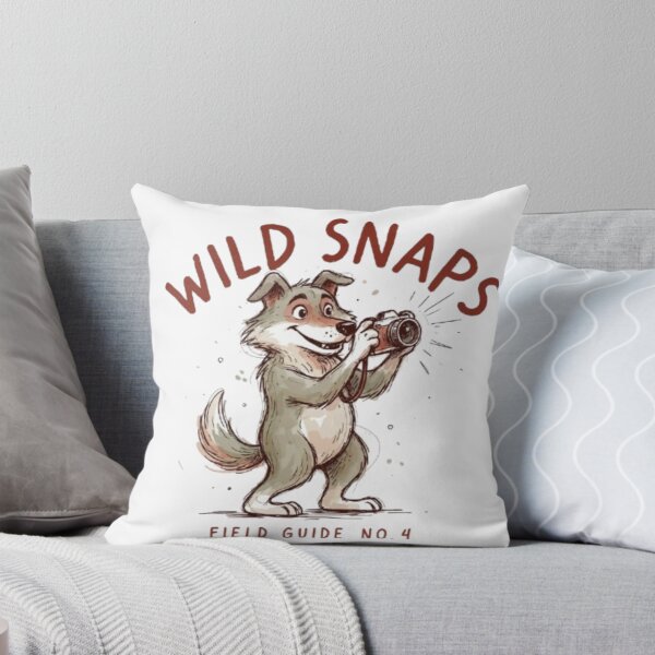Item preview, Wild Snaps Wolf Wildlife Photography Vintage Field Guide designed and sold by PoleksGraphics.