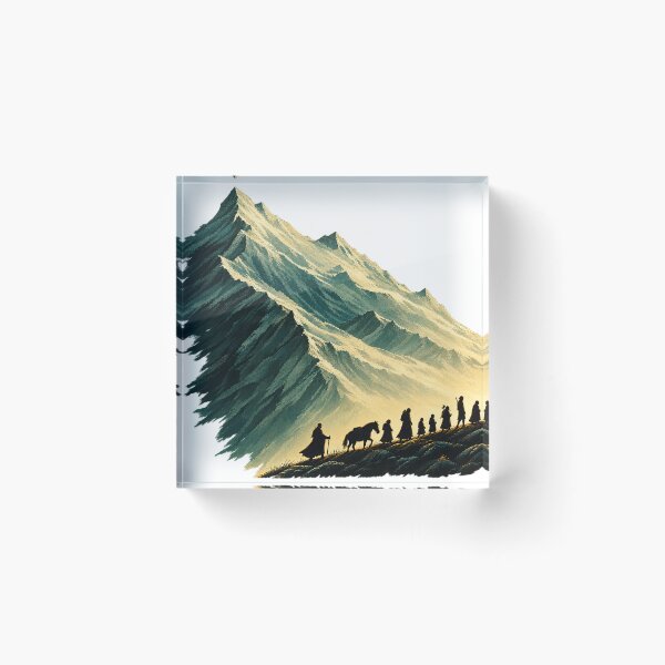 Item preview, The Journey Minimalist Lord of the Rings Design designed and sold by CreativeNest Prints.