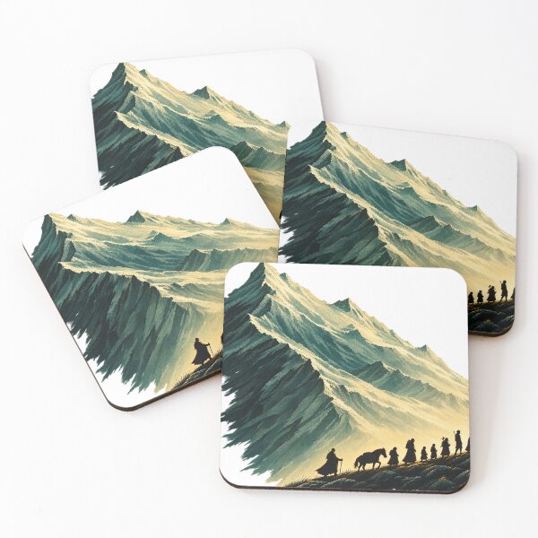 Item preview, The Journey Minimalist Lord of the Rings Design designed and sold by CreativeNest Prints.