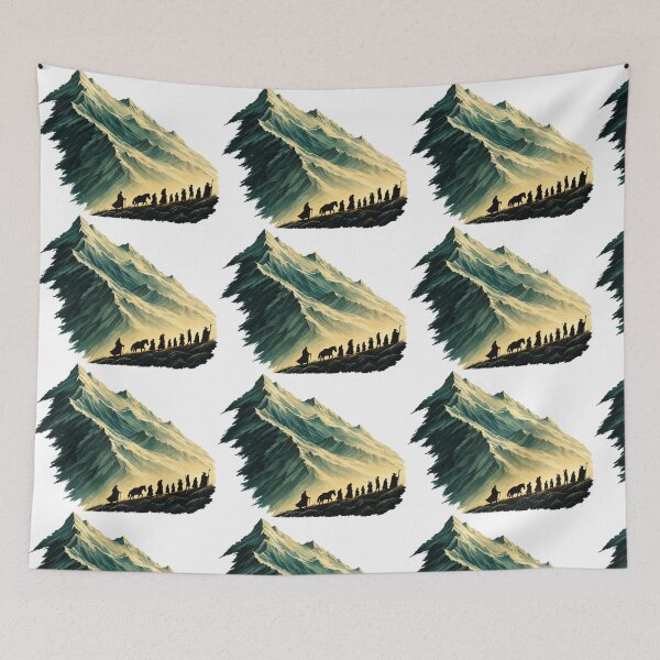 Item preview, The Journey Minimalist Lord of the Rings Design designed and sold by CreativeNest Prints.