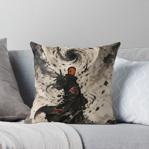 Item preview, Masked Shadow Warrior – Ink Wash Spiral Storm Japanese Dark Fantasy designed and sold by Dyan4.