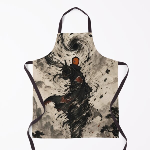 Item preview, Masked Shadow Warrior – Ink Wash Spiral Storm Japanese Dark Fantasy designed and sold by Dyan4.