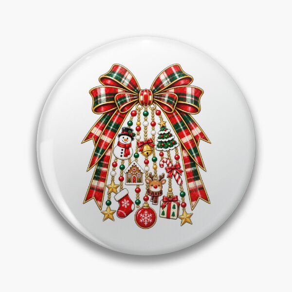 Item preview, Retro Christmas Charms Bow designed and sold by lopeztamdinh.