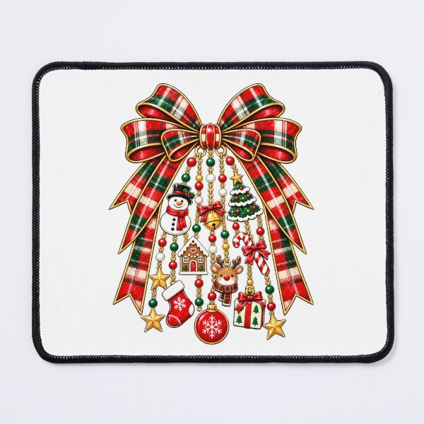 Item preview, Retro Christmas Charms Bow designed and sold by lopeztamdinh.