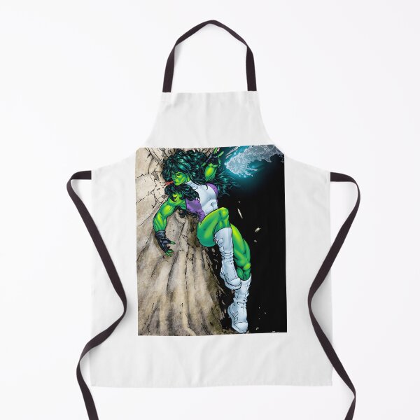 Artikelvorschau, SheHulk-inspirierte Superhelden-Illustration mit kräftigem grünem Design entworfen und verkauft von wordonmyapparel.
