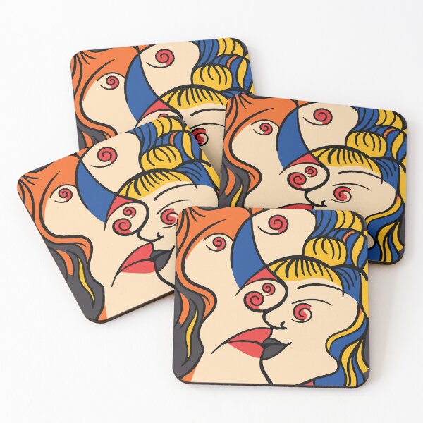 Item preview, Cubist Faces - Modern Art Portrait designed and sold by photossmirnov.