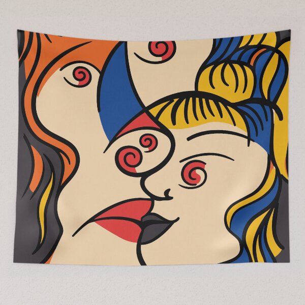 Item preview, Cubist Faces - Modern Art Portrait designed and sold by photossmirnov.