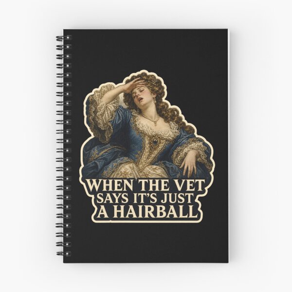 Item preview, When The Vet Says It's Just A Hairball Shirt, Funny Cat Owner T-Shirt, Baroque Painting Tee, Cat Mom Gift Shirt, Vintage Classical Cat Owner Graphic designed and sold by TshirtsLabs.