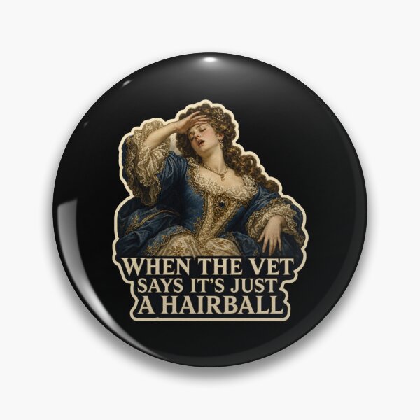 Item preview, When The Vet Says It's Just A Hairball Shirt, Funny Cat Owner T-Shirt, Baroque Painting Tee, Cat Mom Gift Shirt, Vintage Classical Cat Owner Graphic designed and sold by TshirtsLabs.
