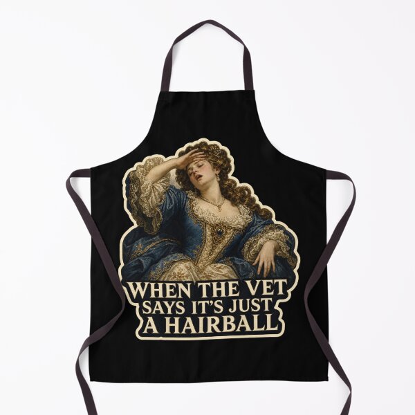 Item preview, When The Vet Says It's Just A Hairball Shirt, Funny Cat Owner T-Shirt, Baroque Painting Tee, Cat Mom Gift Shirt, Vintage Classical Cat Owner Graphic designed and sold by TshirtsLabs.