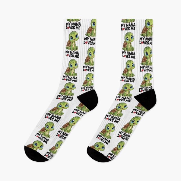 Item preview, Kids My Nana Loves Me Grandchild Turtle Cute Kawaii designed and sold by Whirx.