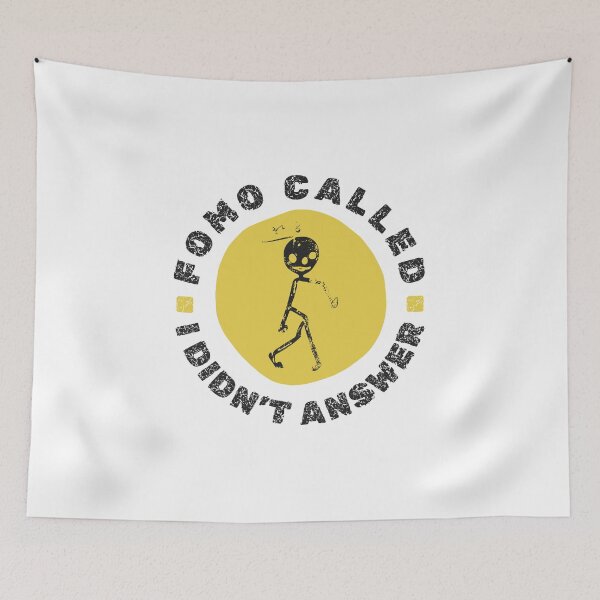 Item preview, FOMO Called I Didn’t Answer Funny Introvert Design Anti FOMO Quote designed and sold by HYPNK.