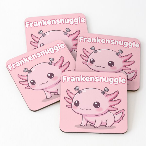 Item preview, Frankensnuggle Cute Halloween Axolotl Monster designed and sold by SillyPawsStudio.