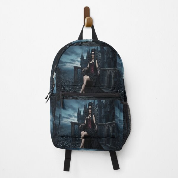 Item preview, Gothic Queen in Black Gown with Snake Army Dark Fantasy Art designed and sold by AfresStudio.