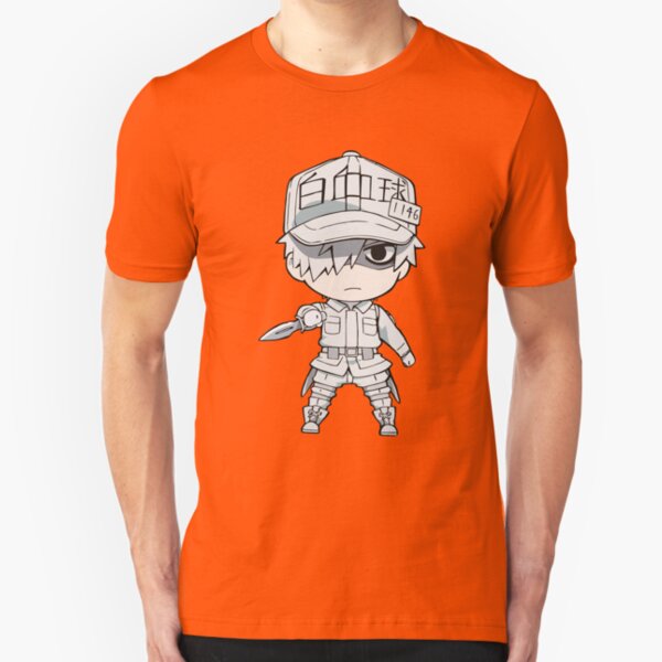 Cells at Work- White Blood Cell Slim Fit T-Shirt
