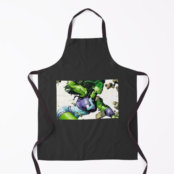 Item preview, Green Strong Female Superhero Illustration Design designed and sold by wordonmyapparel.