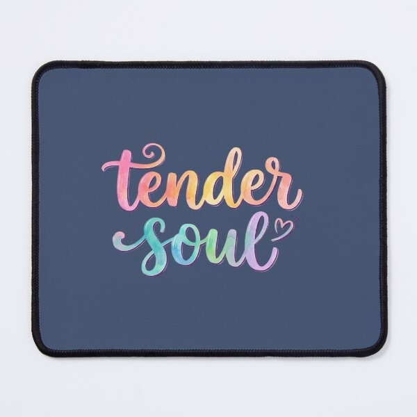 Item preview, Tender Soul – Soft Aesthetic Mental Health Quote designed and sold by WallMuseStudio .