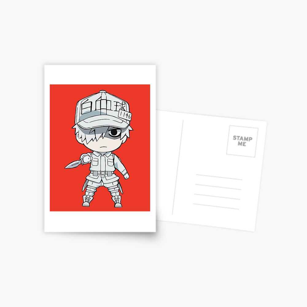 Hataraku Saibou / Cells at Work - Red Blood Cell Postcard for Sale by  Anime Access