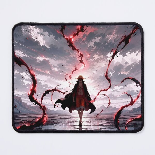 Item preview, Crimson Haki Warrior – Red Energy Anime Inspired Pirate Fantasy Art designed and sold by Dyan4.