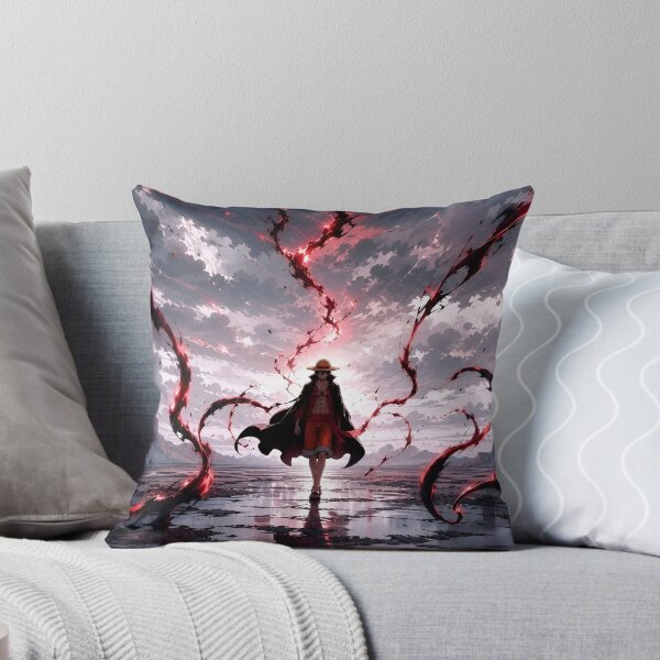 Item preview, Crimson Haki Warrior – Red Energy Anime Inspired Pirate Fantasy Art designed and sold by Dyan4.