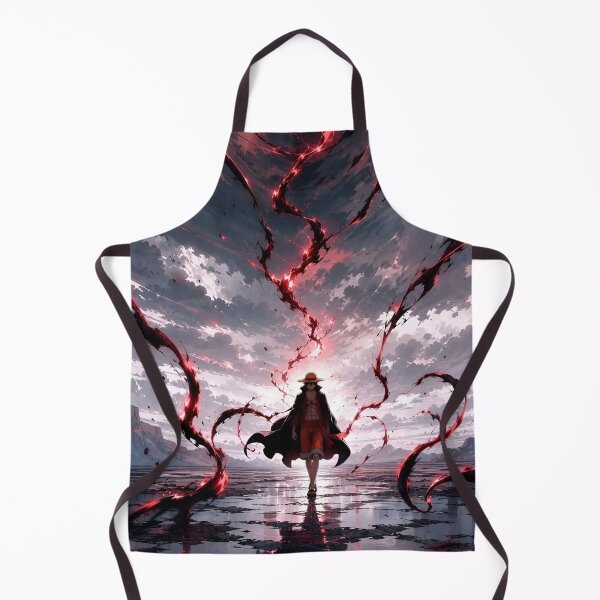 Item preview, Crimson Haki Warrior – Red Energy Anime Inspired Pirate Fantasy Art designed and sold by Dyan4.