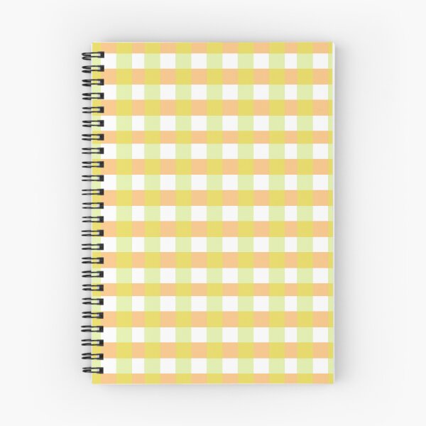 Item preview, Pastel yellow and orange gingham check seamless pattern, cute plaid textile design designed and sold by Manyart13031992.