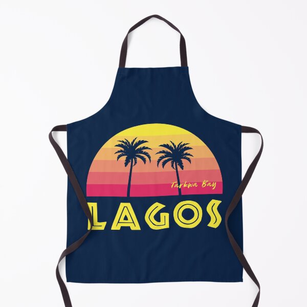Item preview, Tarkwa Bay Lagos Nigeria | Palm Tree Retro Sunset designed and sold by MammothArt.