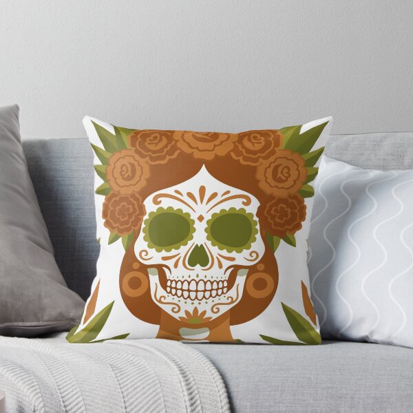 Item preview, Catrina Colorful Sugar Skull Illustration designed and sold by  Ojo de Lilith.