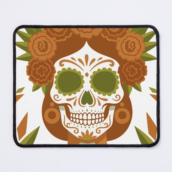 Item preview, Catrina Colorful Sugar Skull Illustration designed and sold by Ojo de Lilith.