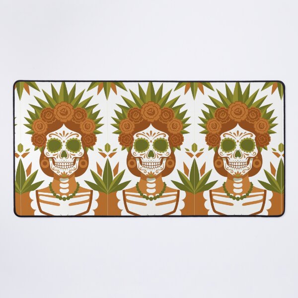 Item preview, Catrina Colorful Sugar Skull Illustration designed and sold by Ojo de Lilith.