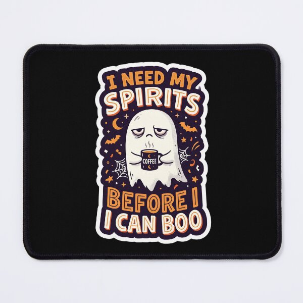 Item preview, Need My Spirits Funny Coffee Ghost Booing designed and sold by BeaBuzz.