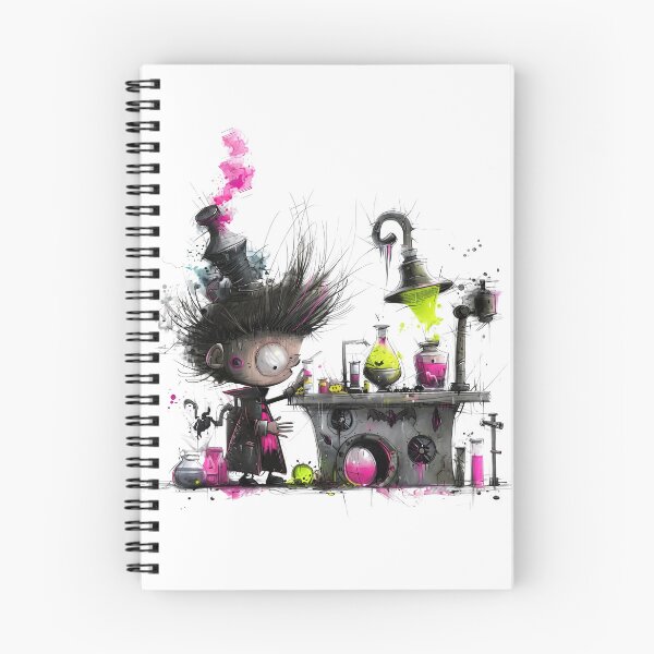 Item preview, Mad Scientist Potion Lab | Creepy Watercolor Dark Art designed and sold by designsdetour.