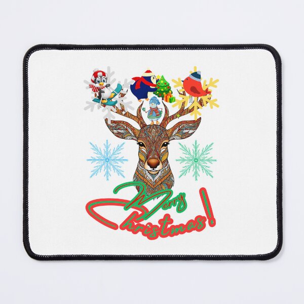 Item preview, Deer Merry Christmas designed and sold by RoseAIArtRhythm.