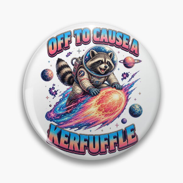 Item preview, Retro Neon Space Raccoon Surfing a Comet - Funny Synthwave Animal Art designed and sold by SIMPLY ART.