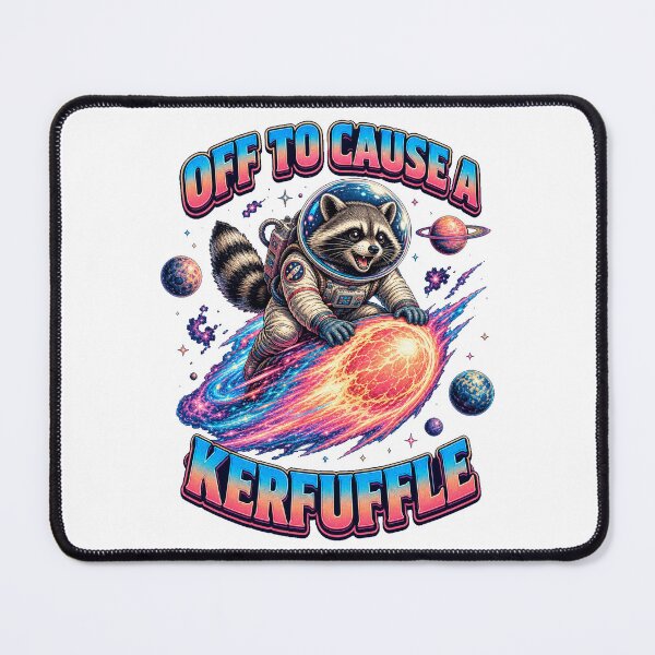 Item preview, Retro Neon Space Raccoon Surfing a Comet - Funny Synthwave Animal Art designed and sold by SIMPLY ART.
