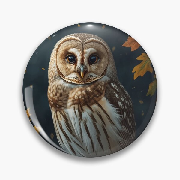 Item preview, Mystical Owl On Branch In Autumn Forest designed and sold by OlesiaCraft.