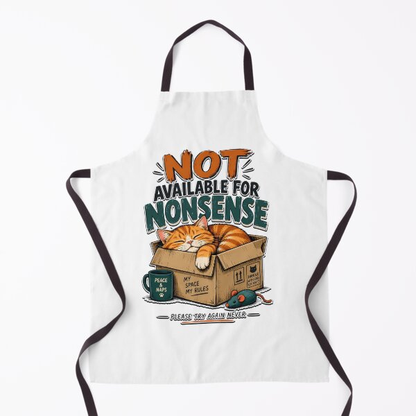 Item preview, Not Available for Nonsense Funny Cat Sleeping Introvert Humor Design designed and sold by BDLuck2021.