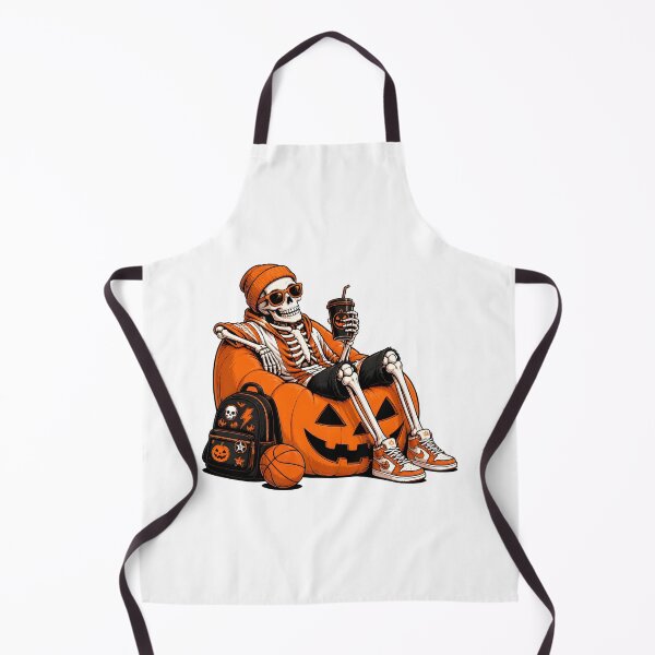Item preview, Skeleton Playing basketball Relaxing on Pumpkin Halloween designed and sold by Dmo3HarkoArt.