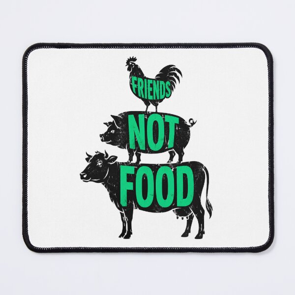 Item preview, Friends Not Food Vegan Cow Pig Chicken Farm Animals Animal Welfare Animal Rights Go Vegan designed and sold by Annika Shurafa.