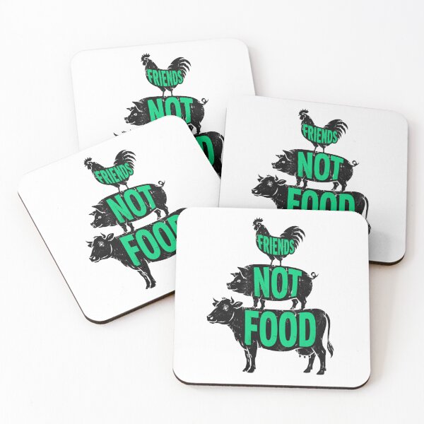 Item preview, Friends Not Food Vegan Cow Pig Chicken Farm Animals Animal Welfare Animal Rights Go Vegan designed and sold by Annika Shurafa.
