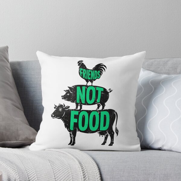 Item preview, Friends Not Food Vegan Cow Pig Chicken Farm Animals Animal Welfare Animal Rights Go Vegan designed and sold by Annika Shurafa.