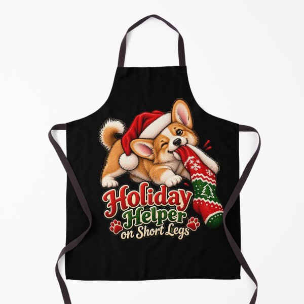 Item preview, Short Legs, Big Holiday Cheer — Christmas Corgi Illustration designed and sold by Crystal-Tree.
