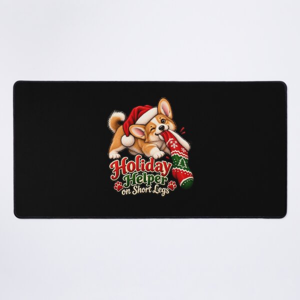 Item preview, Short Legs, Big Holiday Cheer — Christmas Corgi Illustration designed and sold by Crystal-Tree.