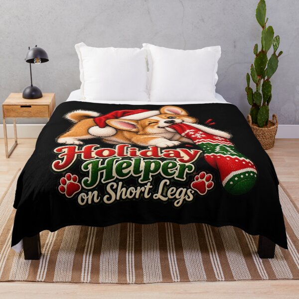 Item preview, Short Legs, Big Holiday Cheer — Christmas Corgi Illustration designed and sold by Crystal-Tree.